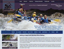 Tablet Screenshot of mountainriverrafting.com